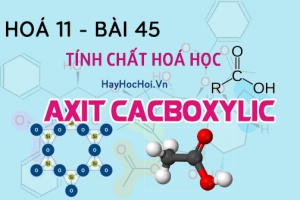 Tính chất hoá học của axit Cacboxylic, công thức cấu tạo và bài tập - hoá 11 bài 45